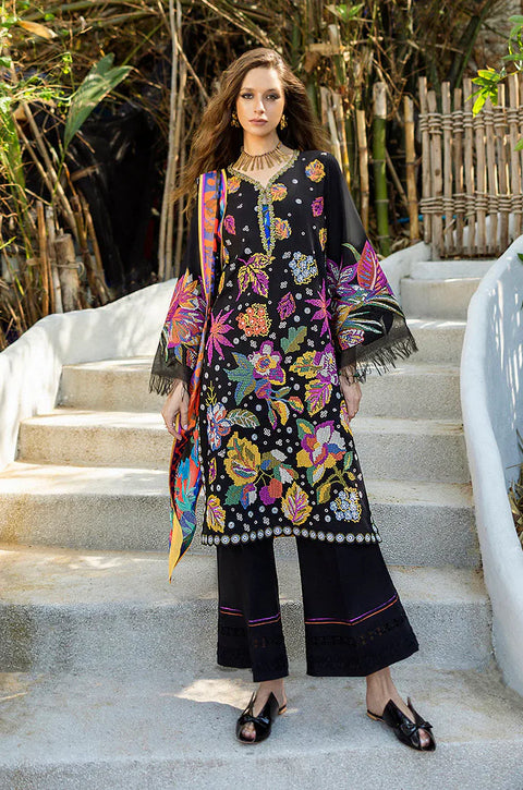 Esmel Nouveau Chapitre Unstitched 3Pc Lawn Suit EUNSS25-05 Amarin