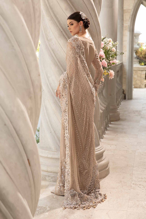 Maria B. Couture Unstitched Embroidered Saree | BD-2801