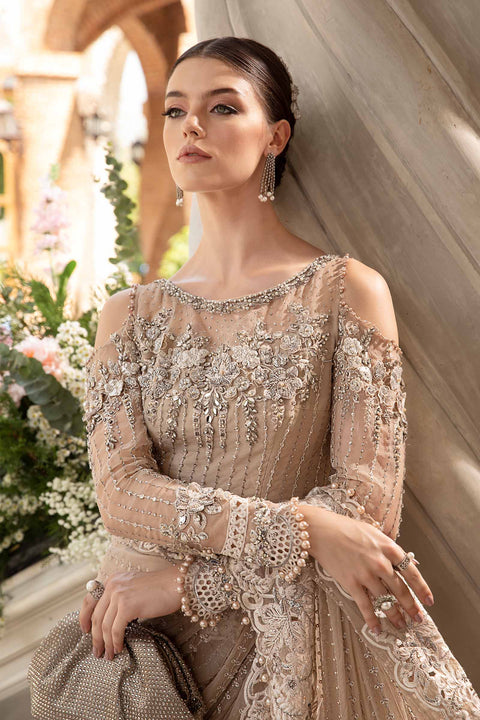 Maria B. Couture Unstitched Embroidered Saree | BD-2801