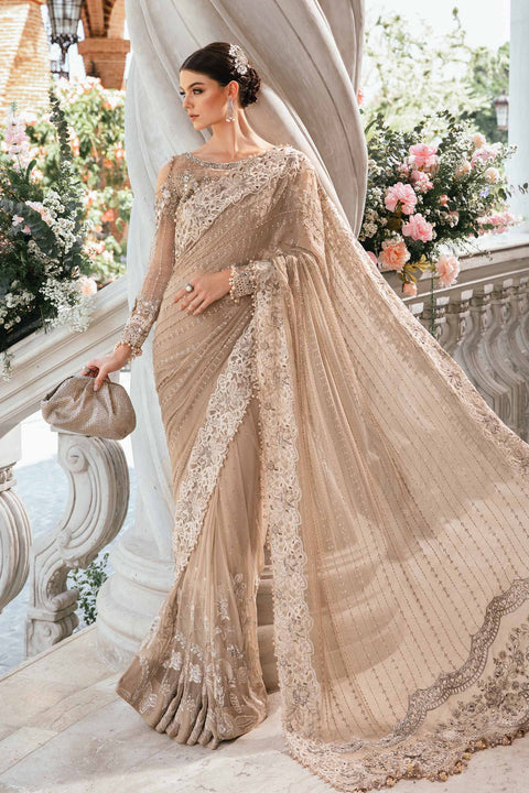 Maria B. Couture Unstitched Embroidered Saree | BD-2801