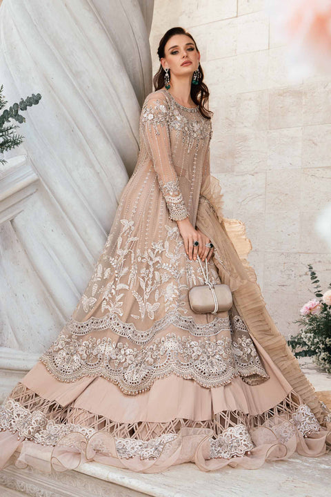 Maria B. Couture Unstitched Embroidered Saree | BD-2801