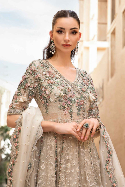 Maria B - Embroidered Organza Suit Unstitched 3 Piece - Irem
