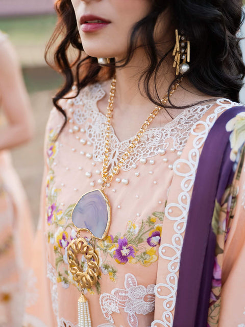 Mushq Lawana Embroidered Luxury Lawn Unstitched 3Pc Suit MSL-23-16