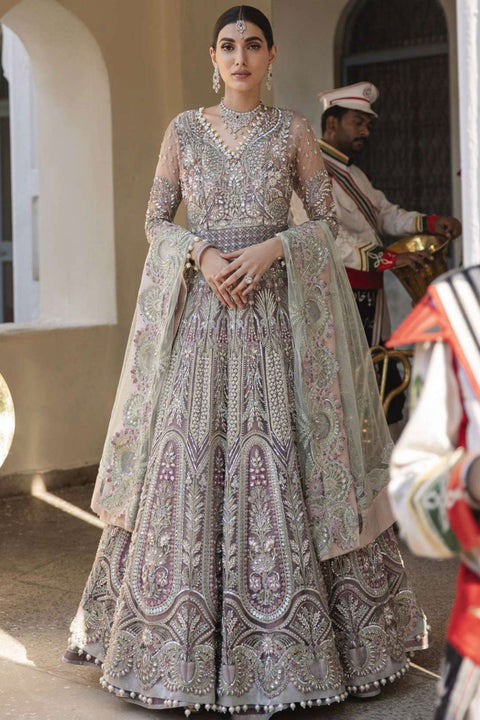 ELAF - Unstitched Embroidered Chiffon Suit - Veer Di Wedding - Luxury Bridal - EVW#01 (Shehr Bano)