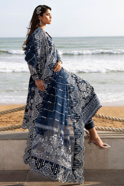 GULAAL - 3 Piece Unstitched Embroidered Organza Suit |  LP-36 Izar