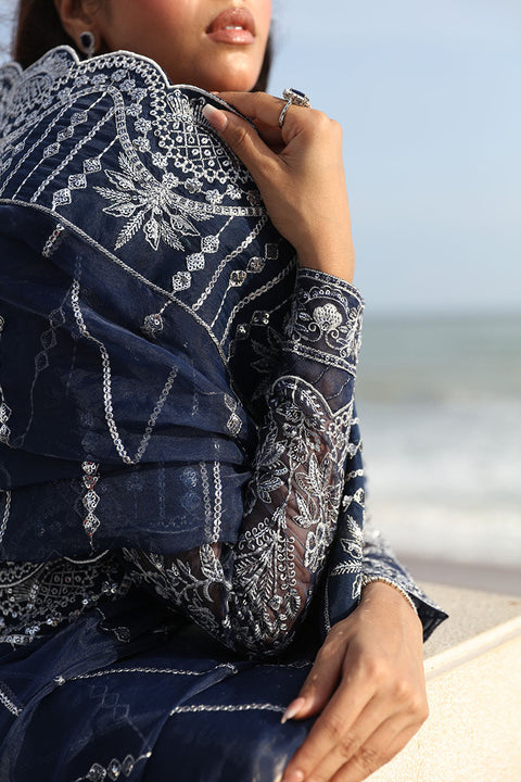 GULAAL - 3 Piece Unstitched Embroidered Organza Suit |  LP-36 Izar