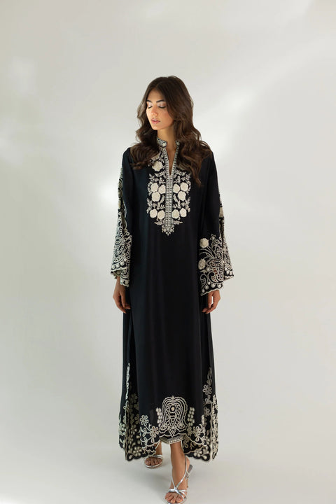 AGHA NOOR - 2PC DHANAK EMBROIDERED SHIRT WITH EMBROIDERTED TROUSER -512