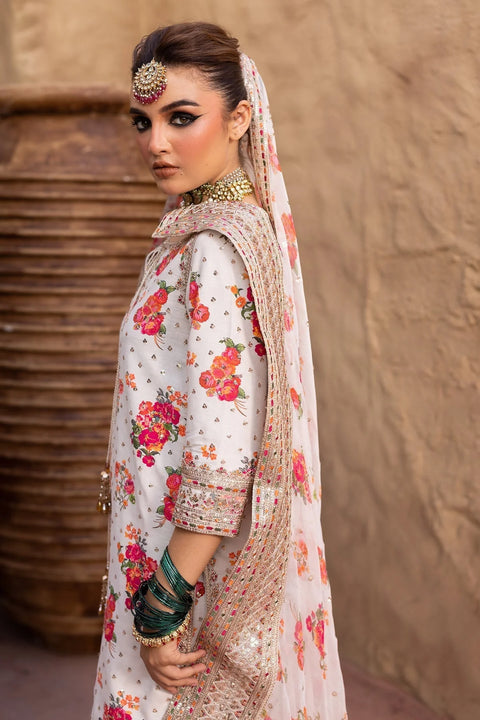 Charizma - 3 Piece Unstitched Embroidered Lawn Suit : HJ-01