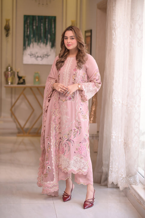 Aneelas Dhanak Unstitched Embroidered Collection with Dhanak Shawl WLUX-10-B