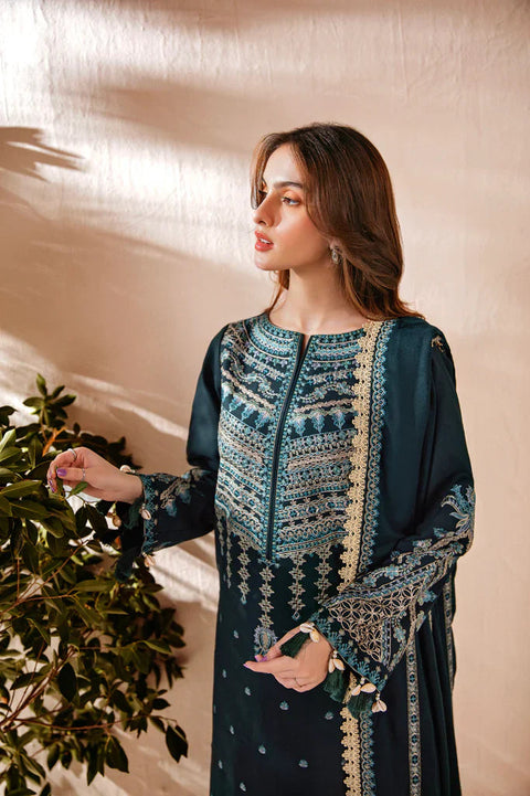 FLORENT - 3PC LAWN EMBROIDERED SHIRT WITH LAWN EMBROIDERED SHAWL AND TROUSER - KPR1957