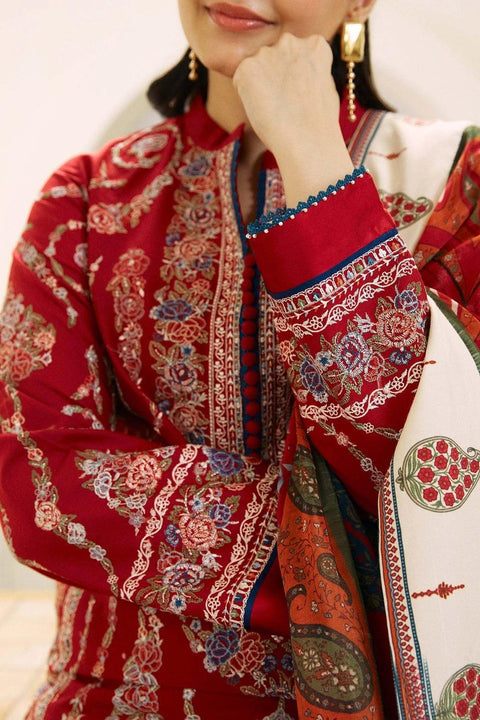 ZARA SHAH JAHAN - 3PC LAWN EMBROIDERED SHIRT WITH PRINTED DUPATTA AND TROUSER - KPR1652