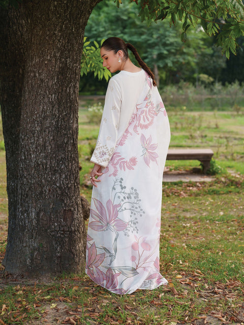 GARNET - Lawn Unstitched Embroidered Collection with Ptrinted Dupatta - KPR28