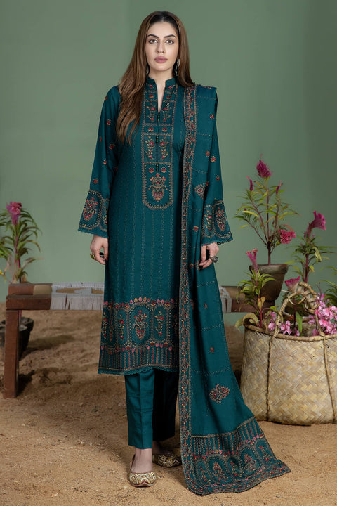 Noor-e-fajar  - 3PC LAWN EMBROIDERED SHIRT LAWN HEAVY EMBROIDERED SHAWL DUPATTA AND TROUSER