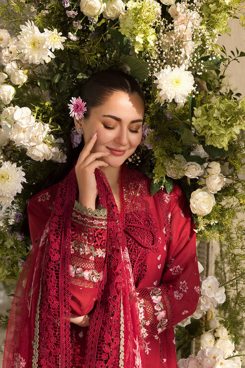 SOBIA NAZIR - Lawn Unstitched Embroidered Collection with Embroidered Honey net Dupatta- KPR30