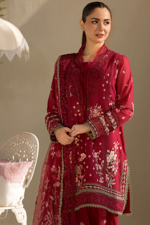 SOBIA NAZIR - Lawn Unstitched Embroidered Collection with Embroidered Honey net Dupatta- KPR30
