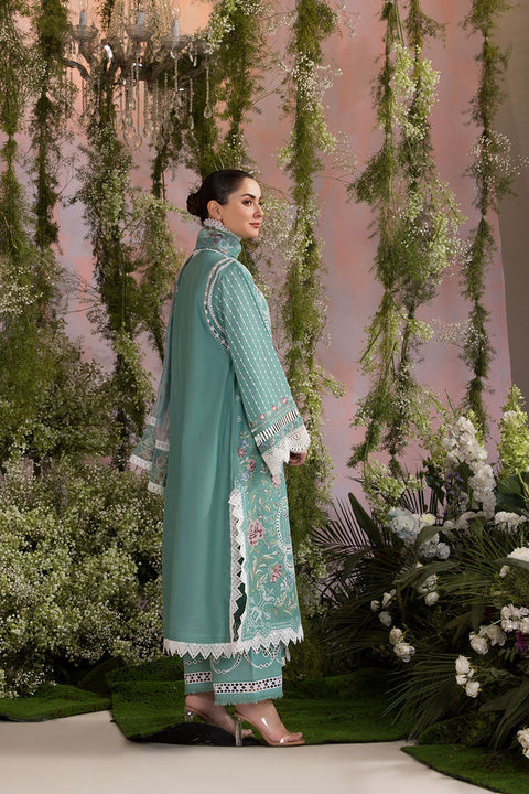 SOBIA NAZIR - 3PC LAWN EMBROIDERED SHIRT WITH CHIFFON PRINTED DUPATTA AND TROUSER - L25-5B