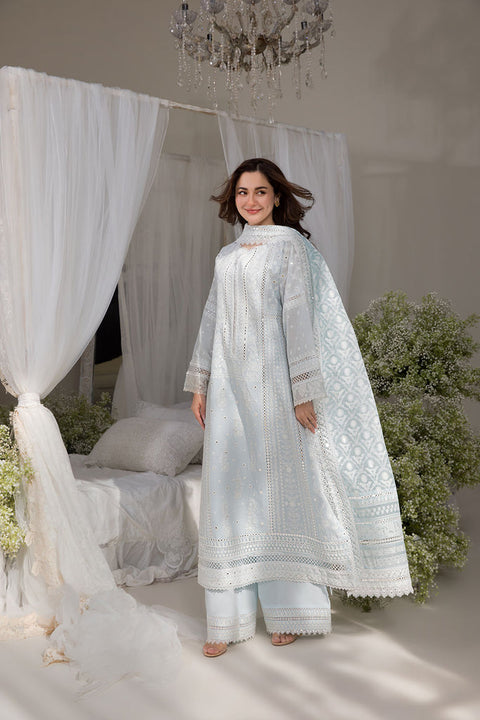 SOBIA NAZIR - Lawn Unstitched Embroidered Collection with Embroidered Printed Slub Dupatta- KPR31
