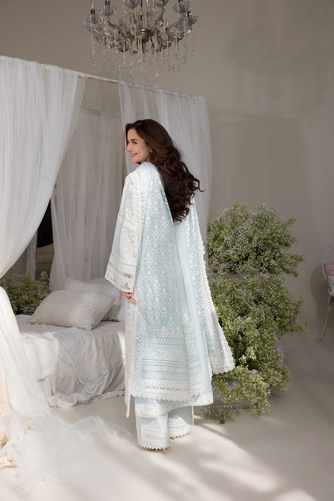 SOBIA NAZIR - Lawn Unstitched Embroidered Collection with Embroidered Printed Slub Dupatta- KPR31