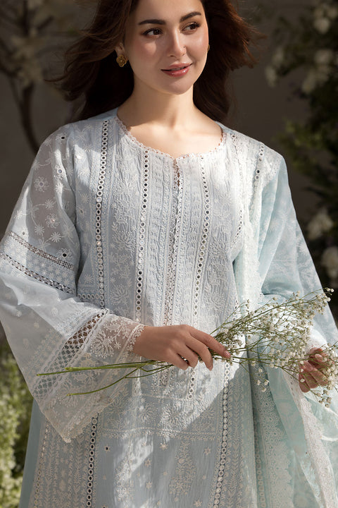 SOBIA NAZIR - Lawn Unstitched Embroidered Collection with Embroidered Printed Slub Dupatta- KPR31