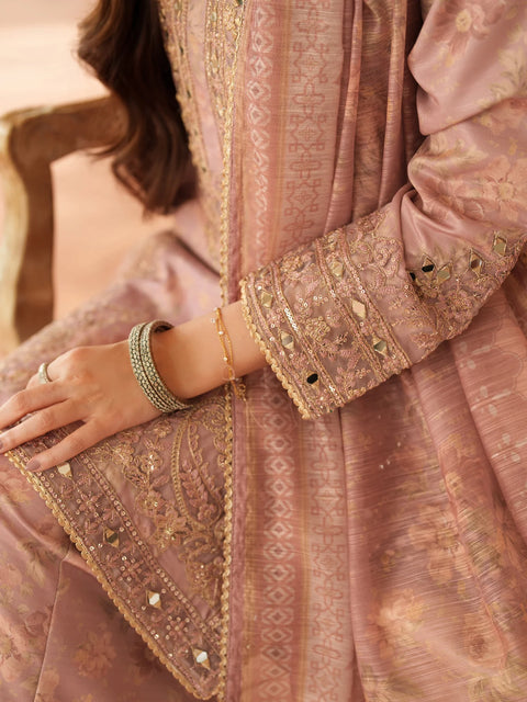 MOHAGNI - 3PC LAWN EMBROIDERED SHIRT WITH MANAAR PRINTED DUPATTA AND TROUSER - KPR 222