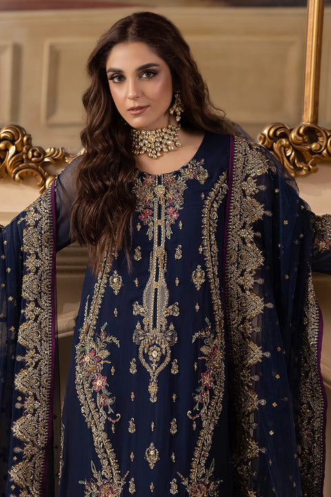 CHARIZMA - 3-Pc Unstitched Premium Luxury Handwork Chiffon with Premium Embroidered Dupatta DJW4-01