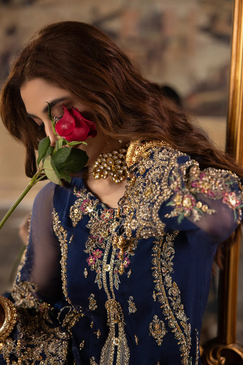 CHARIZMA - 3-Pc Unstitched Premium Luxury Handwork Chiffon with Premium Embroidered Dupatta DJW4-01