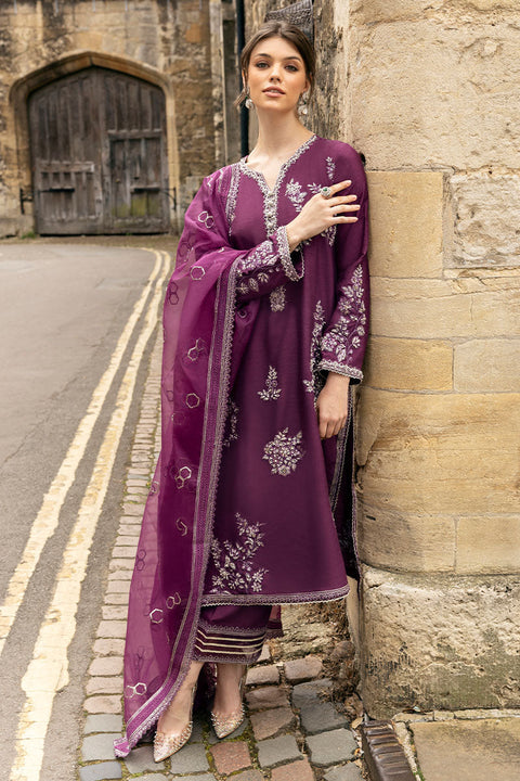 MUSHQ - Organza Suits Unstitched 3 Piece - COSMIC DUSK