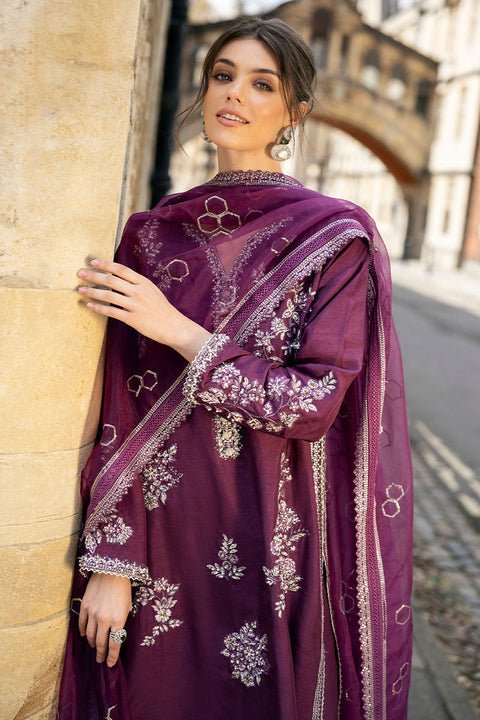 MUSHQ - Organza Suits Unstitched 3 Piece - COSMIC DUSK