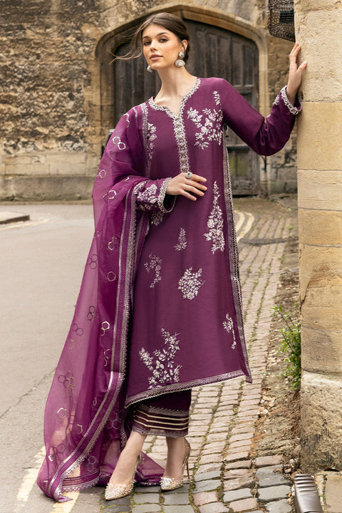 MUSHQ - Organza Suits Unstitched 3 Piece - COSMIC DUSK