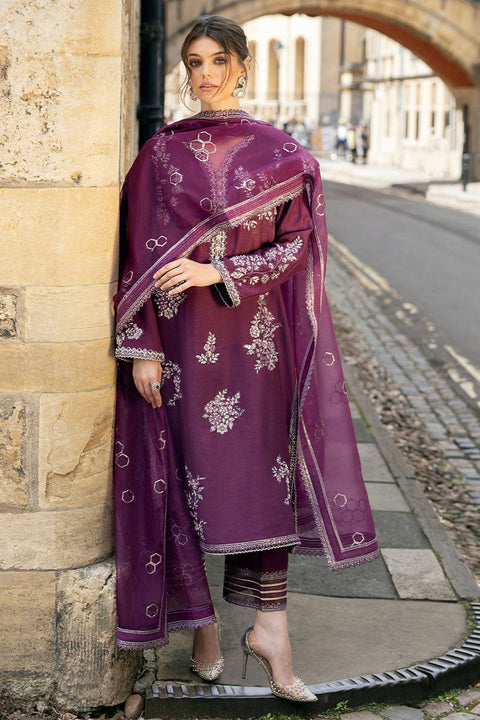 MUSHQ - Organza Suits Unstitched 3 Piece - COSMIC DUSK