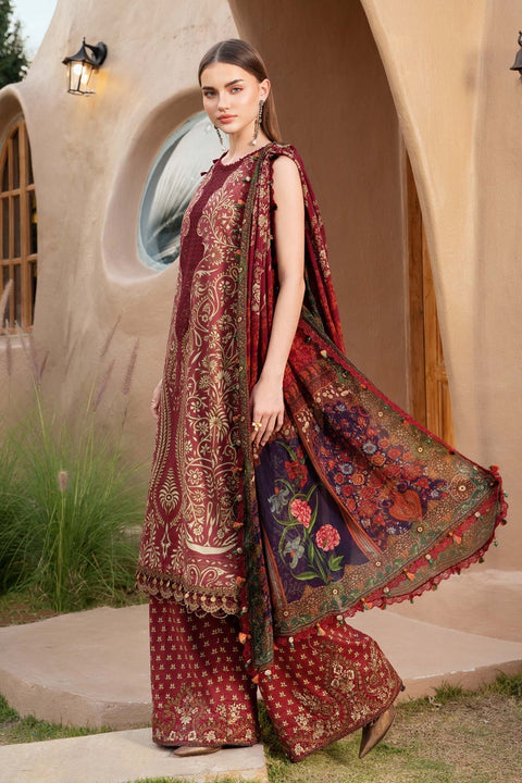 MARIA B - 3 Piece Unstitched Printed Lawn Suit | 12-A
