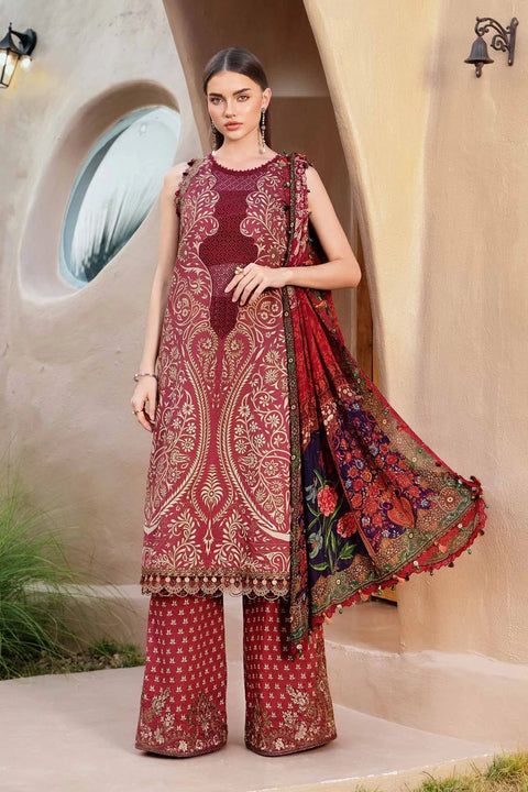 MARIA B - 3 Piece Unstitched Printed Lawn Suit | 12-A