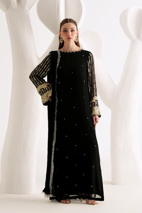 Amave - 3-piece luxury unstiched embroidered dress- Chiffon  (AM-44)