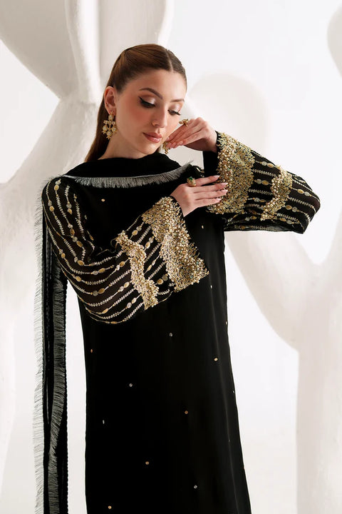 Amave - 3-piece luxury unstiched embroidered dress- Chiffon  (AM-44)