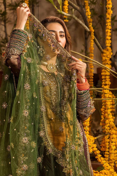 Khudabaksh Luxury Chiffon Dress Embroidered 3 Piece Unstitched - P-265