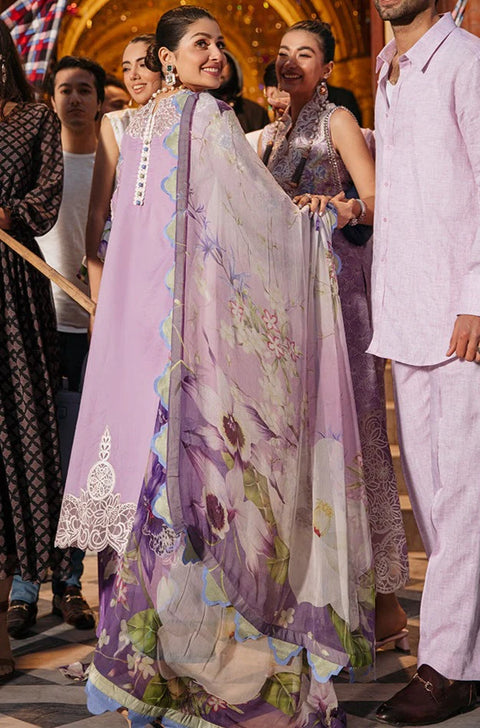 Mushq Embroidered Lawn Suits Unstitched 3 Piece MQ22FDV MSL22-07 ELIANA - Luxury Summer Collection