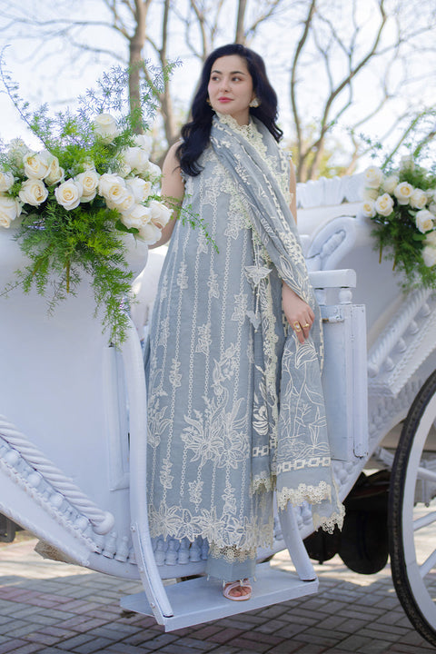RANG RASIYA - Luxury Lawn Embroidered Unstitched 3 Piece - Ayla