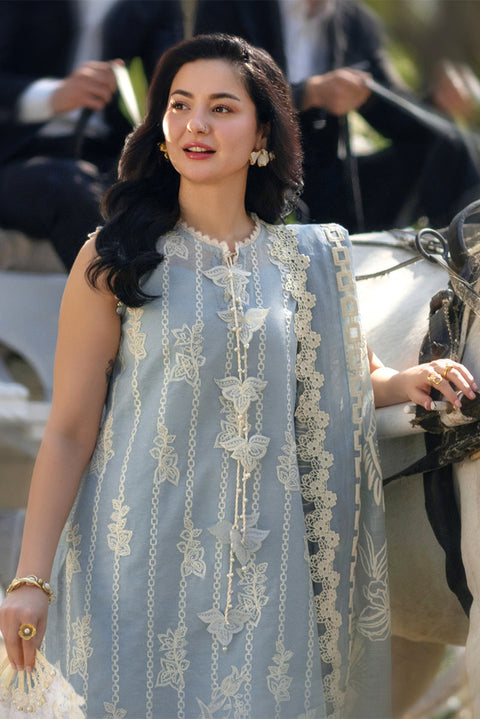 RANG RASIYA - Luxury Lawn Embroidered Unstitched 3 Piece - Ayla