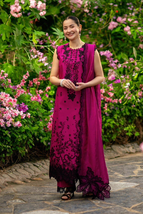 RANG RASIYA - Luxury Lawn Embroidered Unstitched 3 Piece - Maya