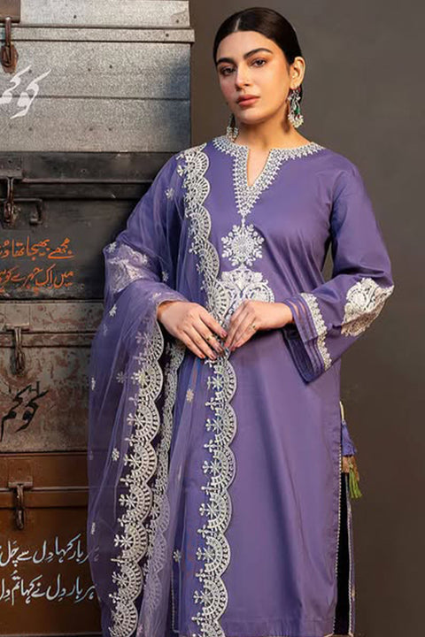 KOKUM - 3PC LAWN EMBROIDERED SHIRT WITH EMBROIDERED DUPATTA AND TROUSER -KPR30