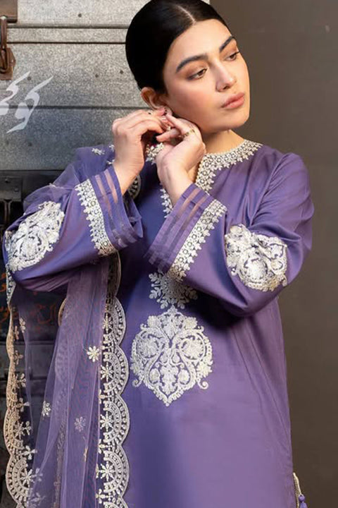 KOKUM - 3PC LAWN EMBROIDERED SHIRT WITH EMBROIDERED DUPATTA AND TROUSER -KPR30