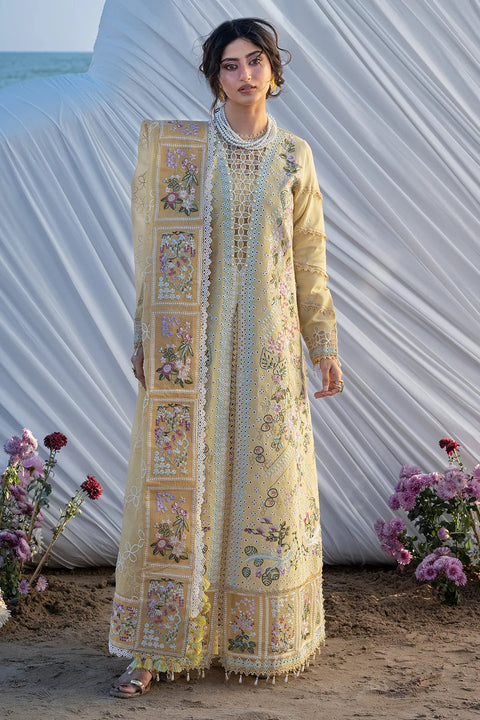 Mahnur - Luxury Lawn Embroidered Unstitched 3 Piece - S-02
