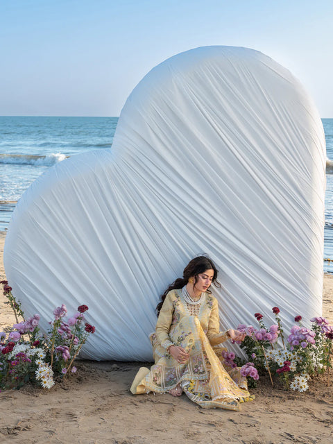 Mahnur - Luxury Lawn Embroidered Unstitched 3 Piece - S-02