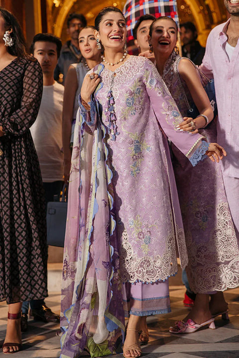 Mushq Embroidered Lawn Suits Unstitched 3 Piece MQ22FDV MSL22-07 ELIANA - Luxury Summer Collection