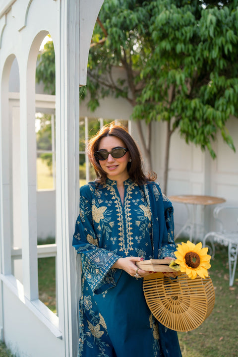 Aneela - Luxury Lawn Embroidered Unstitched 3 Piece -LX-26-51
