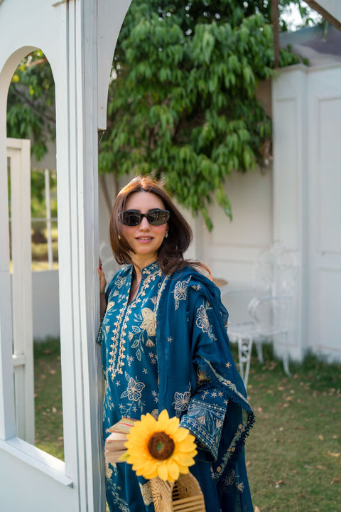 Aneela - Luxury Lawn Embroidered Unstitched 3 Piece -LX-26-51