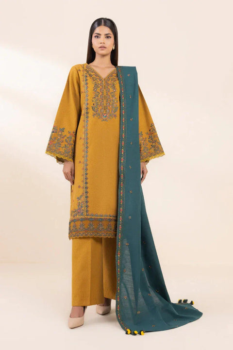 SAPPHIRE - 3PC LAWN EMBROIDERED SHIRT WITH LAWN EMBROIDERED DUPATTA AND TROUSER -MST-2