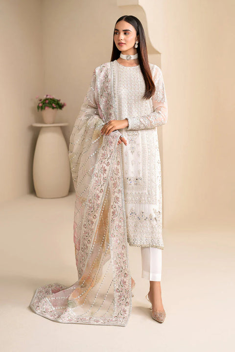 Baroque Exclusive Formal Embroidered Chiffon Unstitched 3Pc UF-623