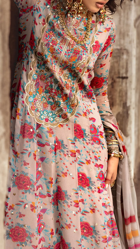 Charizma Vasal Vol-02 Embroidered Chiffon Unstitched 3Pc Suit VSL25-08
