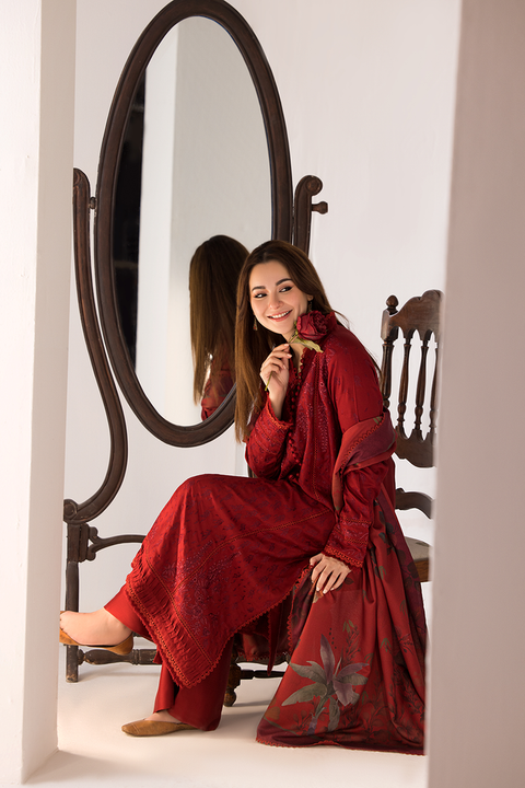 Sobia Nazir Embroidered Marina Unstitched 3Pc Suit WS24-1A